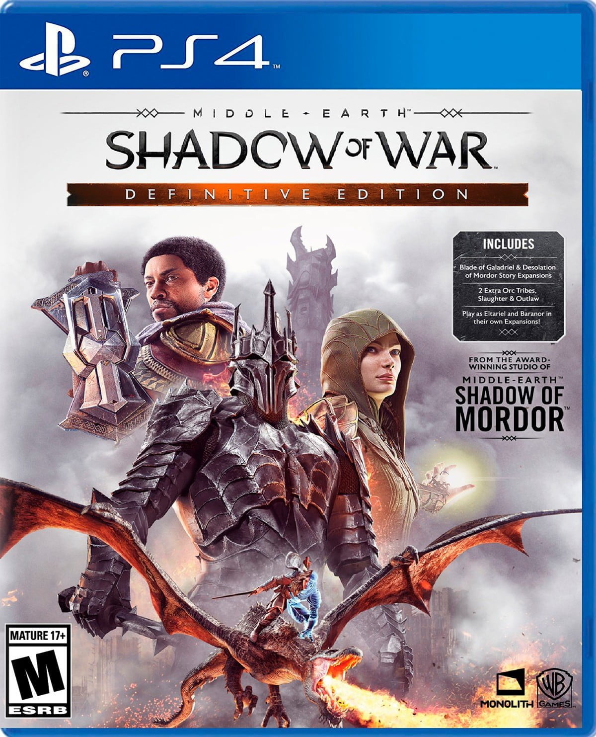 middle earth shadow of war ps5