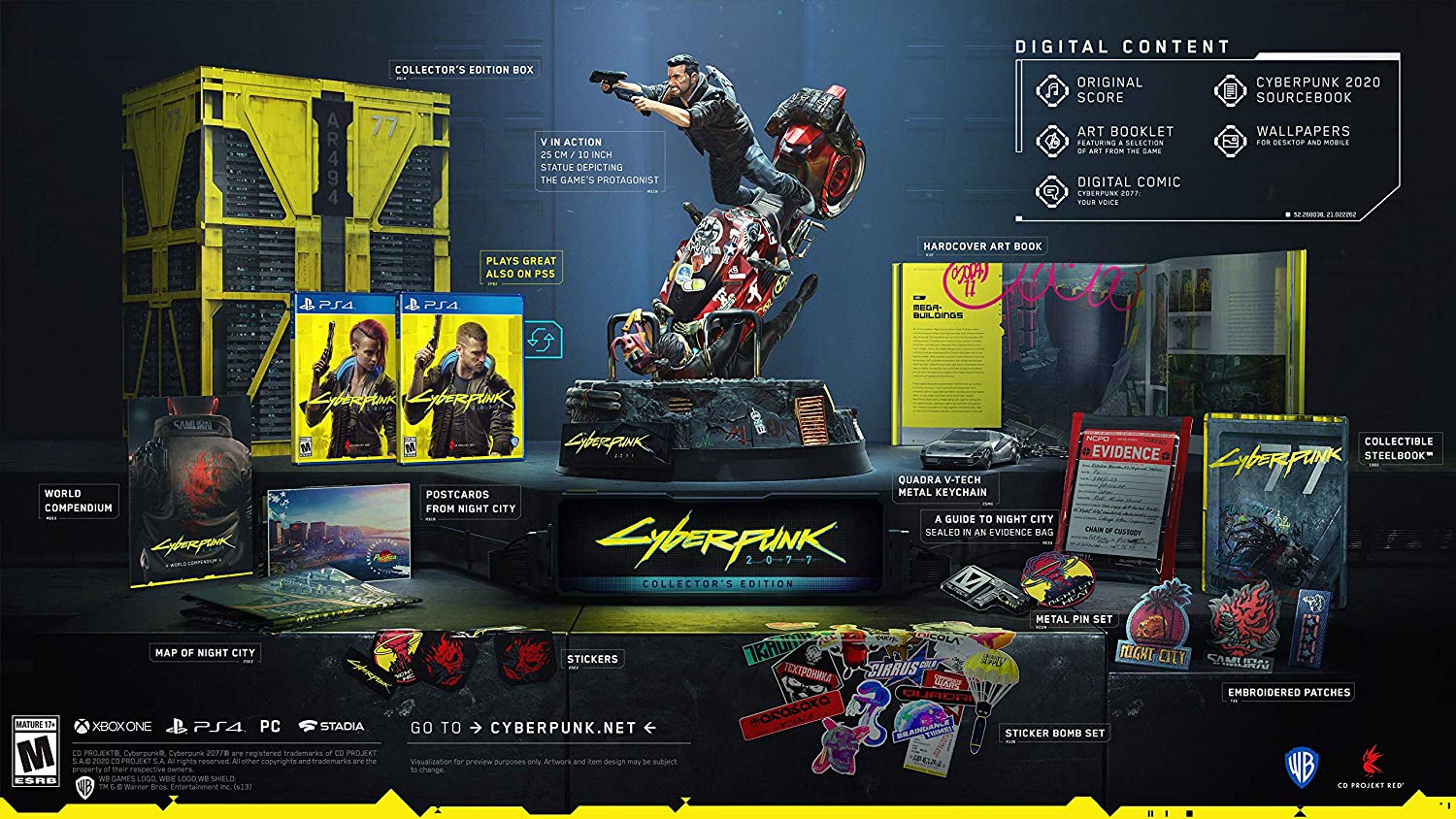 Cyberpunk 2077 Collector´s Edition PS4 Físico Nuevo Playtec Games