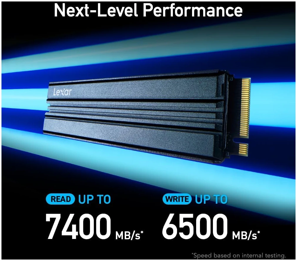 Disco SSD 1TB Lexar NM790 con disipador PCIe Gen4 NVMe M.2 2280 Expansión Playstation 5 - Imagen 4