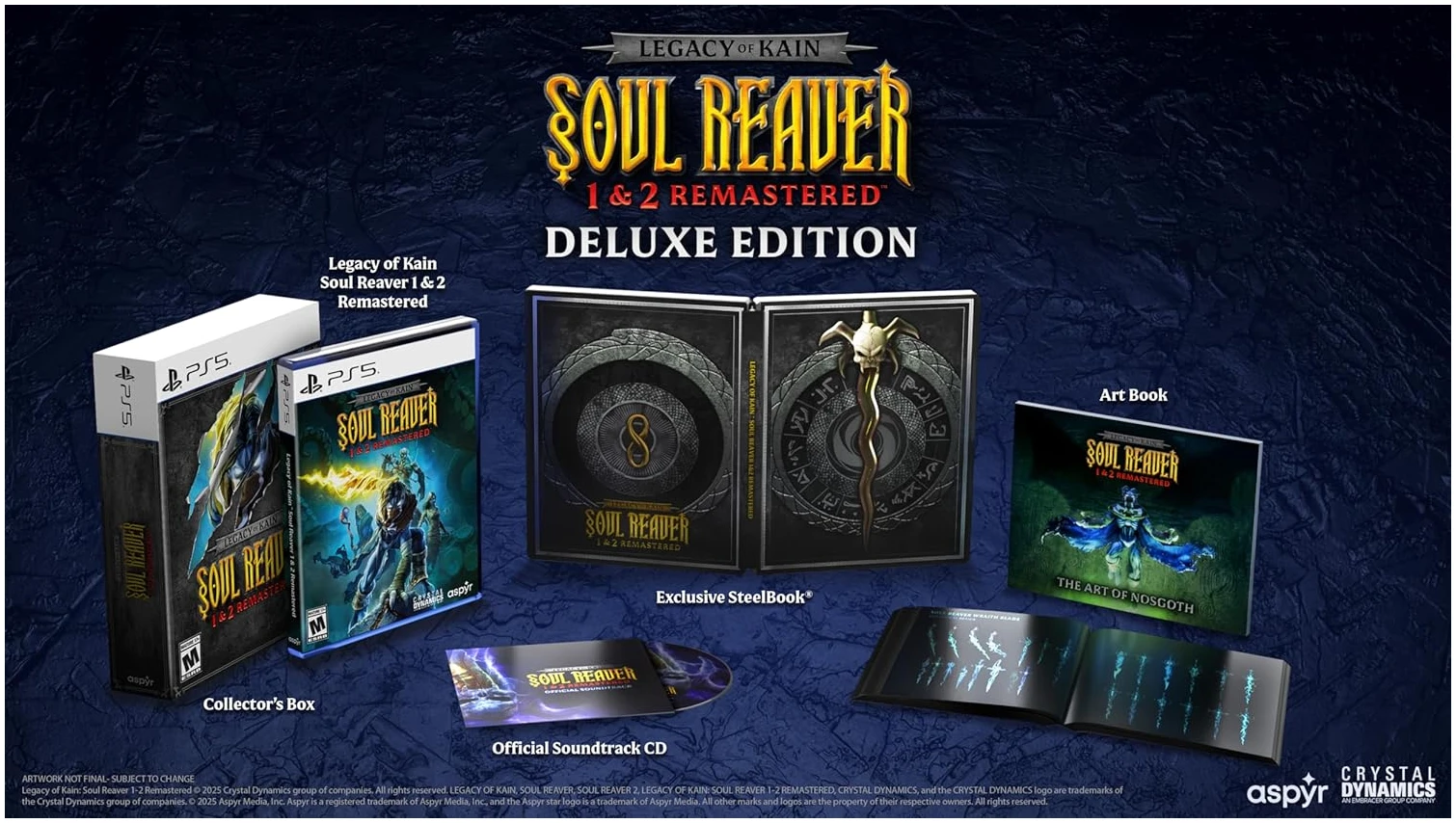 Legacy of Kain Soul Reaver 1 & 2 Remastered Deluxe Edition PS5 Físico - Imagen 2
