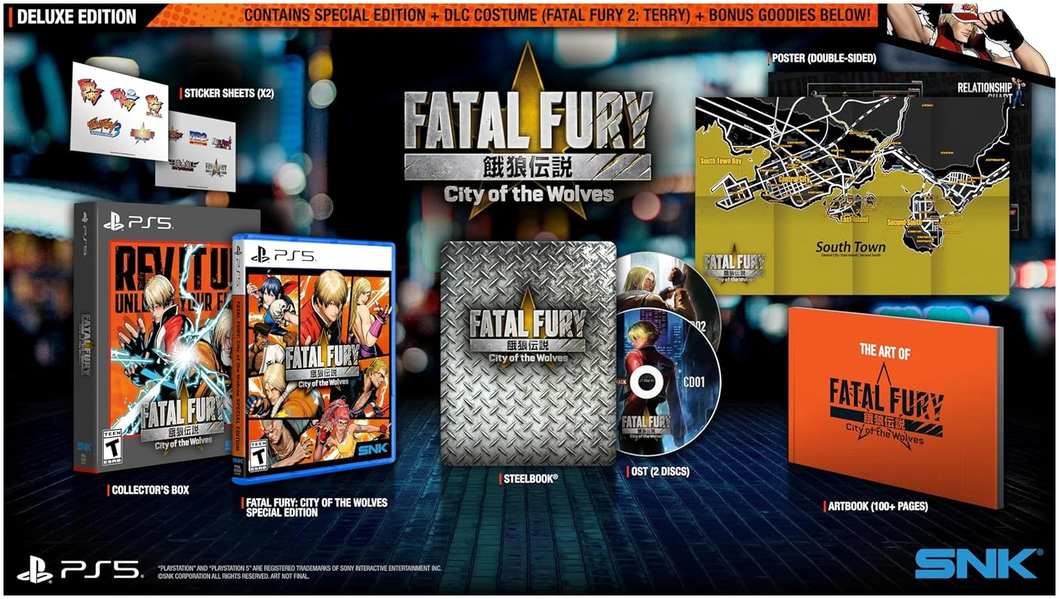 Fatal Fury City of the Wolves Deluxe Edition PS5 Físico - Imagen 2