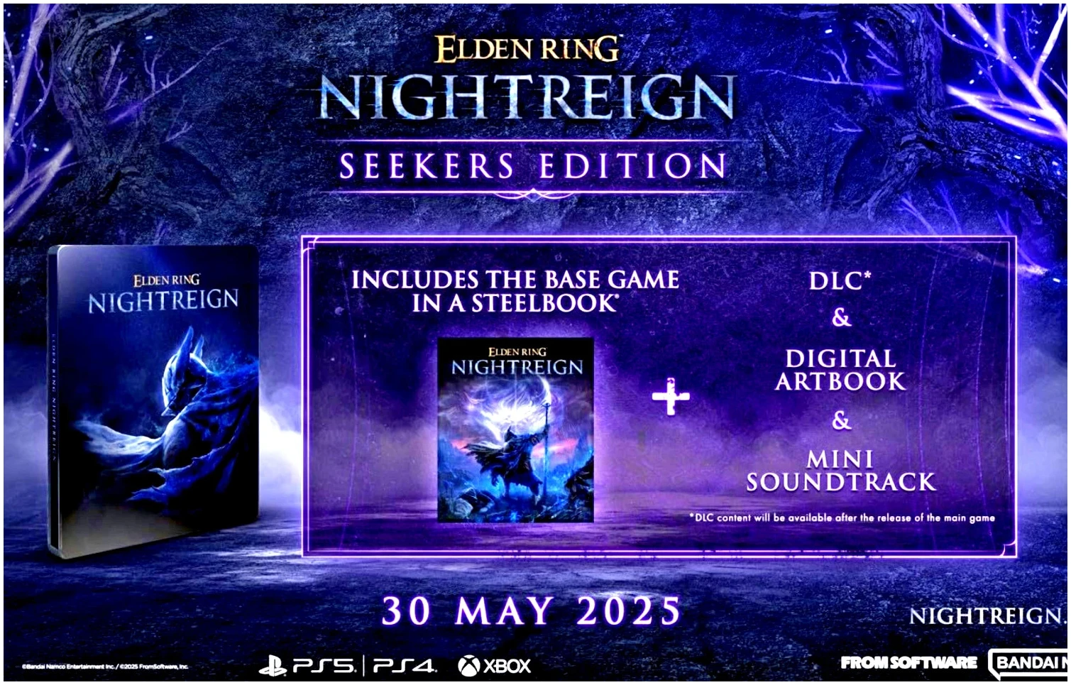 Elden Ring Nightreign Seekers Edition Steelbook (Euro) PS5 Físico - Imagen 3