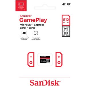 Memoria Sandisk Microsd Express 512gb Nintendo Switch 2
