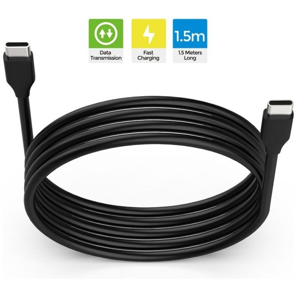 Cable de carga y datos Dobe Tipo-C a Tipo-C de 1,5 m para PS5 - Nintendo Switch - Xbox - Imagen 2