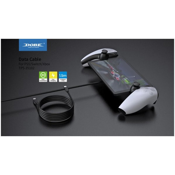 Cable de carga y datos Dobe Tipo-C a Tipo-C de 1,5 m para PS5 - Nintendo Switch - Xbox - Imagen 4