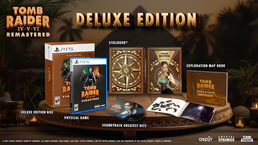 Tomb Raider IV V VI Remastered PS5 Deluxe Edition Físico - Imagen 3