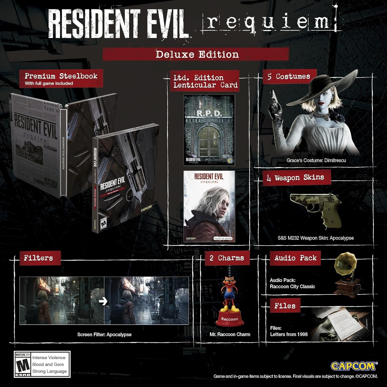 Resident Evil Requiem Deluxe Edition Steelbook Nintendo Switch 2 Físico - Imagen 2