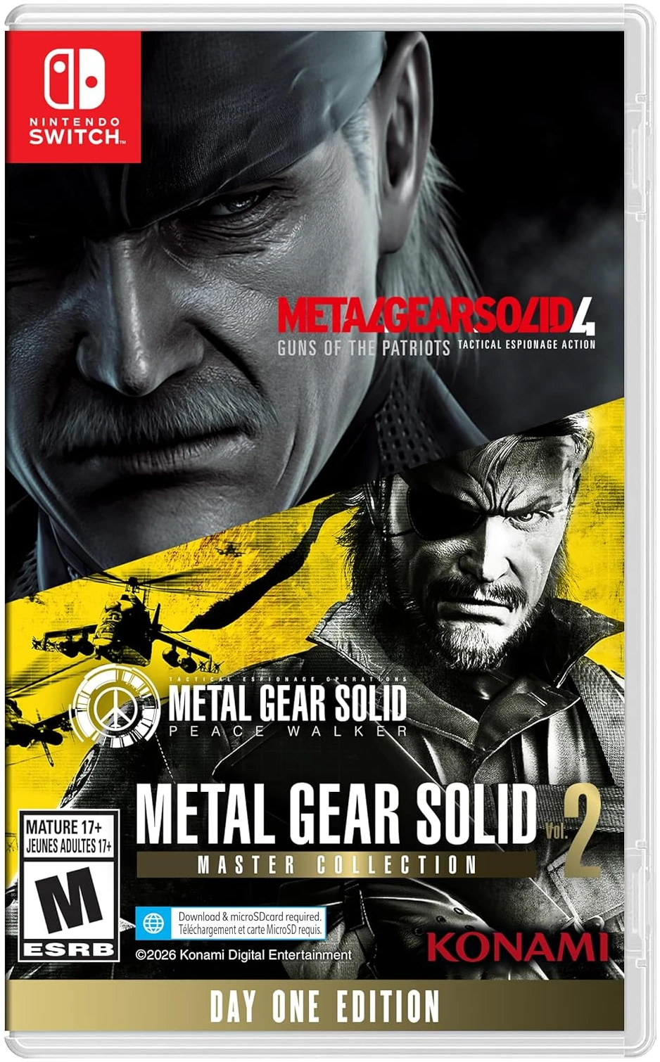 Metal Gear Solid Master Collection Vol.2 Day One Edition Nintendo Switch Físico