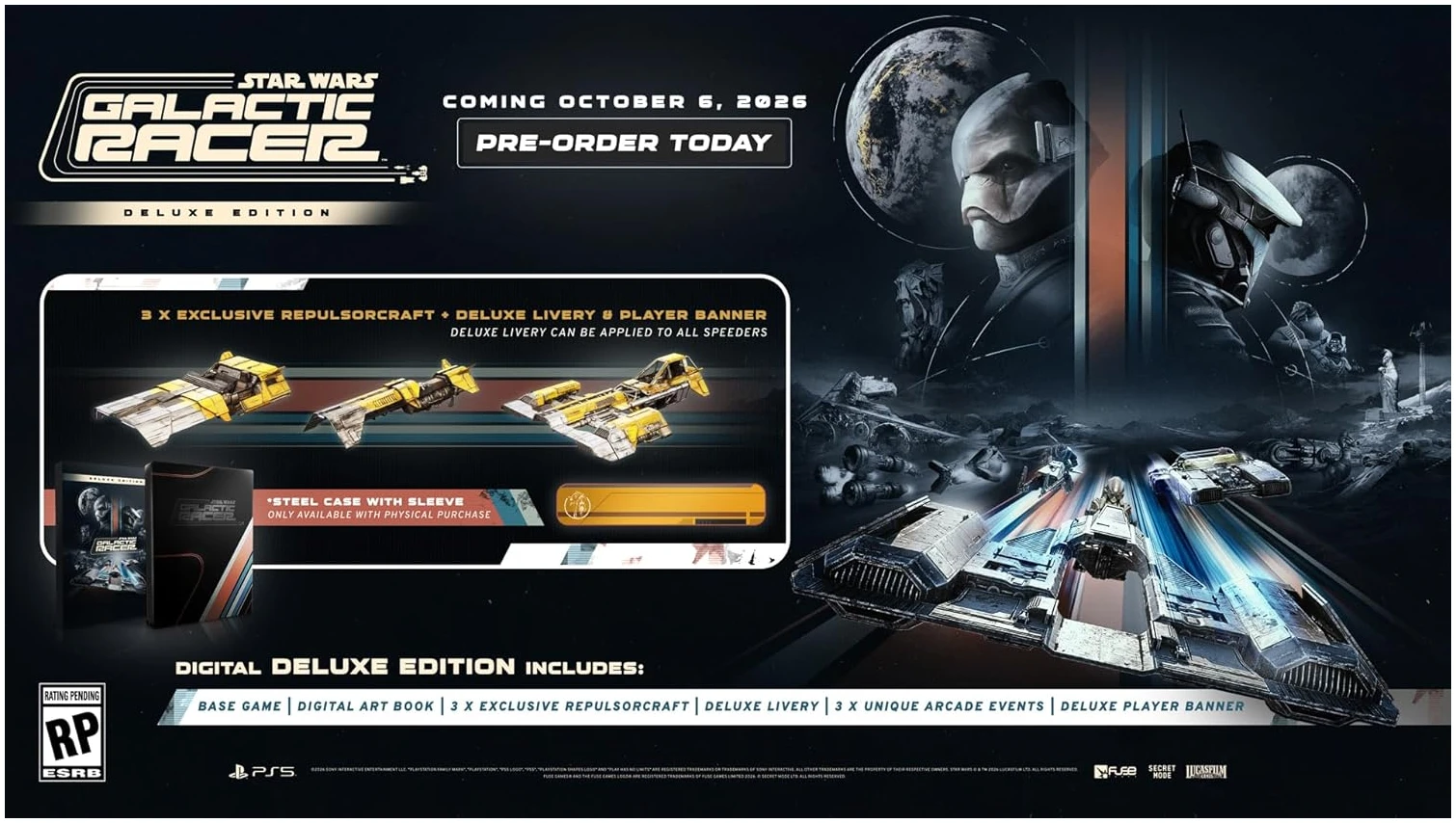 Star Wars Galactic Racer Deluxe Edition PS5 - Imagen 3