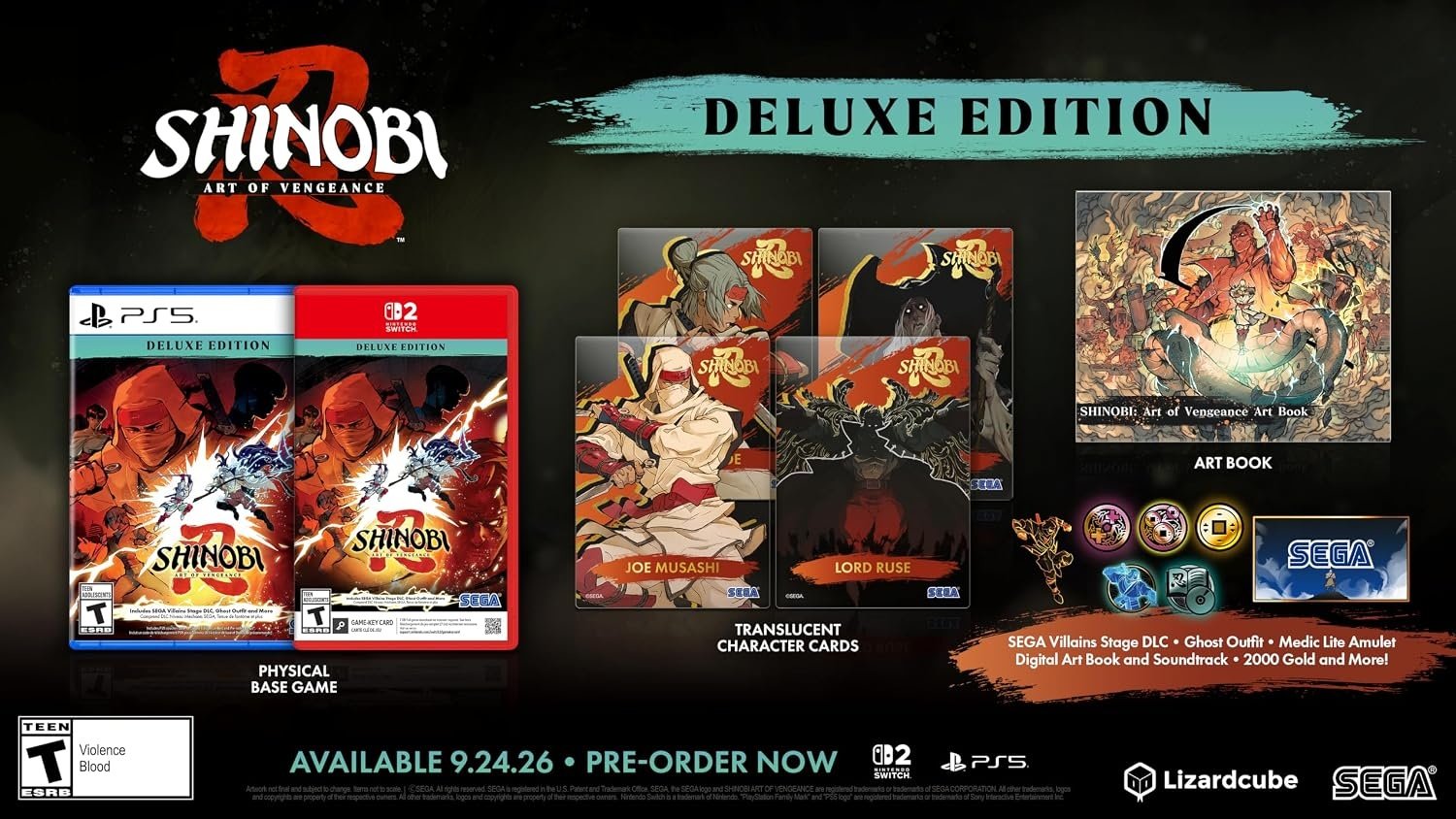 Shinobi Art of Vengeance Deluxe Edition Nintendo Switch 2 Físico - Imagen 2