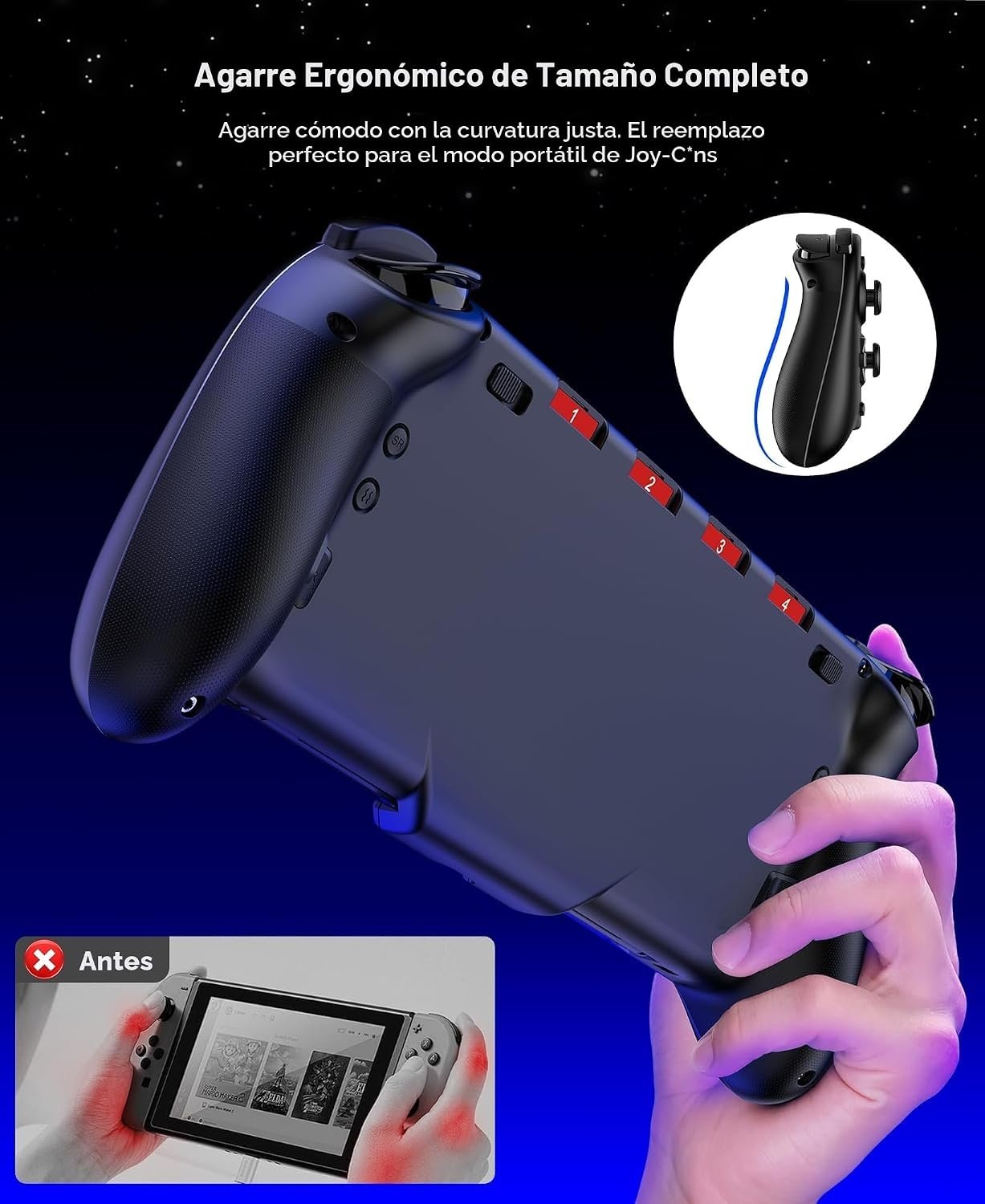 Mando Gammeefy para Nintendo Switch JC200 Wireless Gamepad con agarre mejorado - Imagen 2