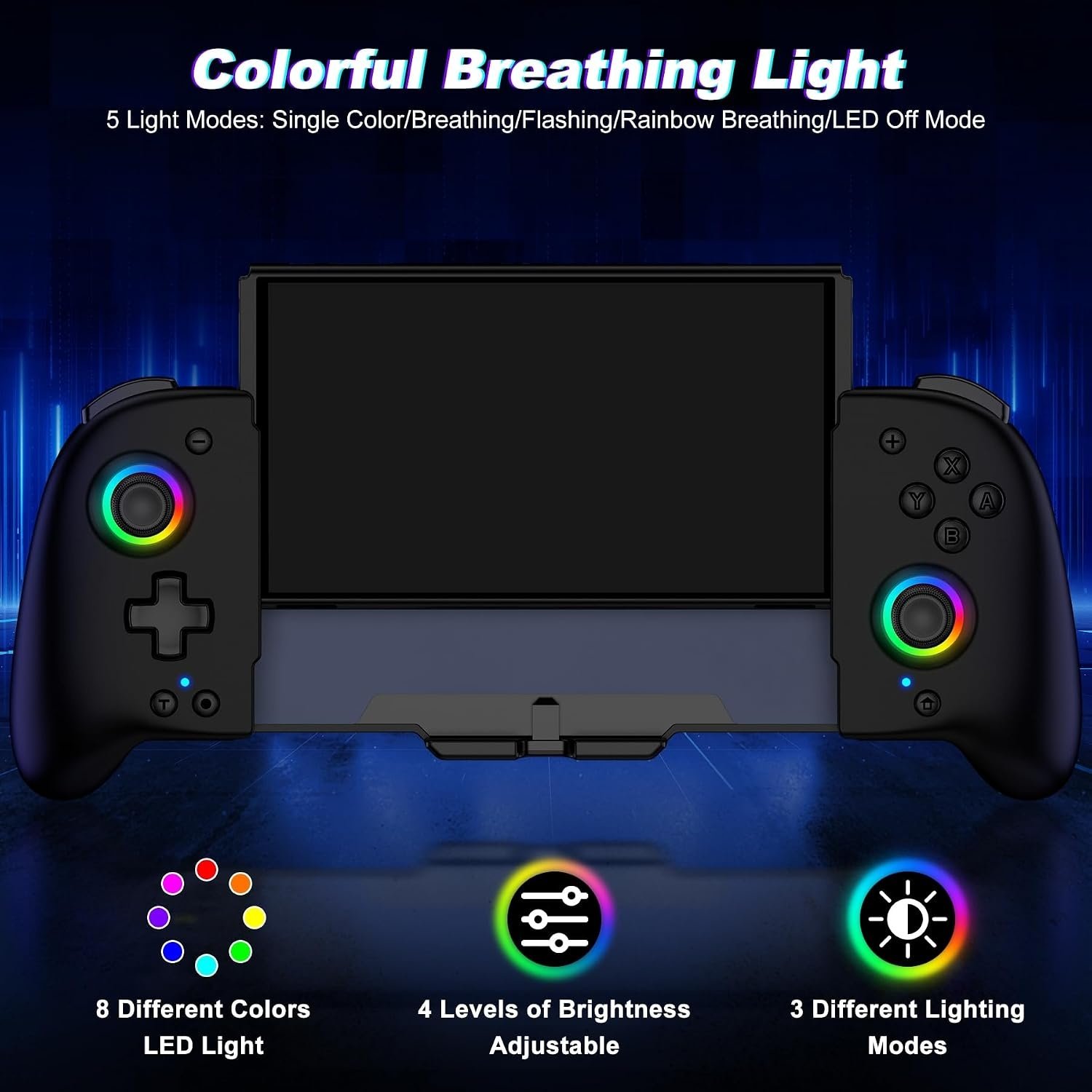 Mando Gammeefy para Nintendo Switch JC200 Wireless Gamepad con agarre mejorado - Imagen 3
