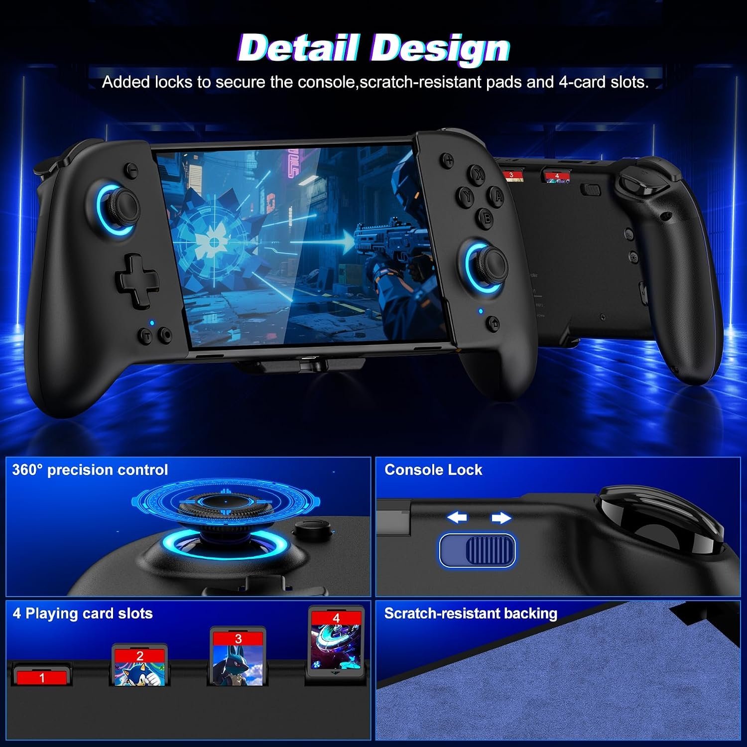 Mando Gammeefy para Nintendo Switch JC200 Wireless Gamepad con agarre mejorado - Imagen 7