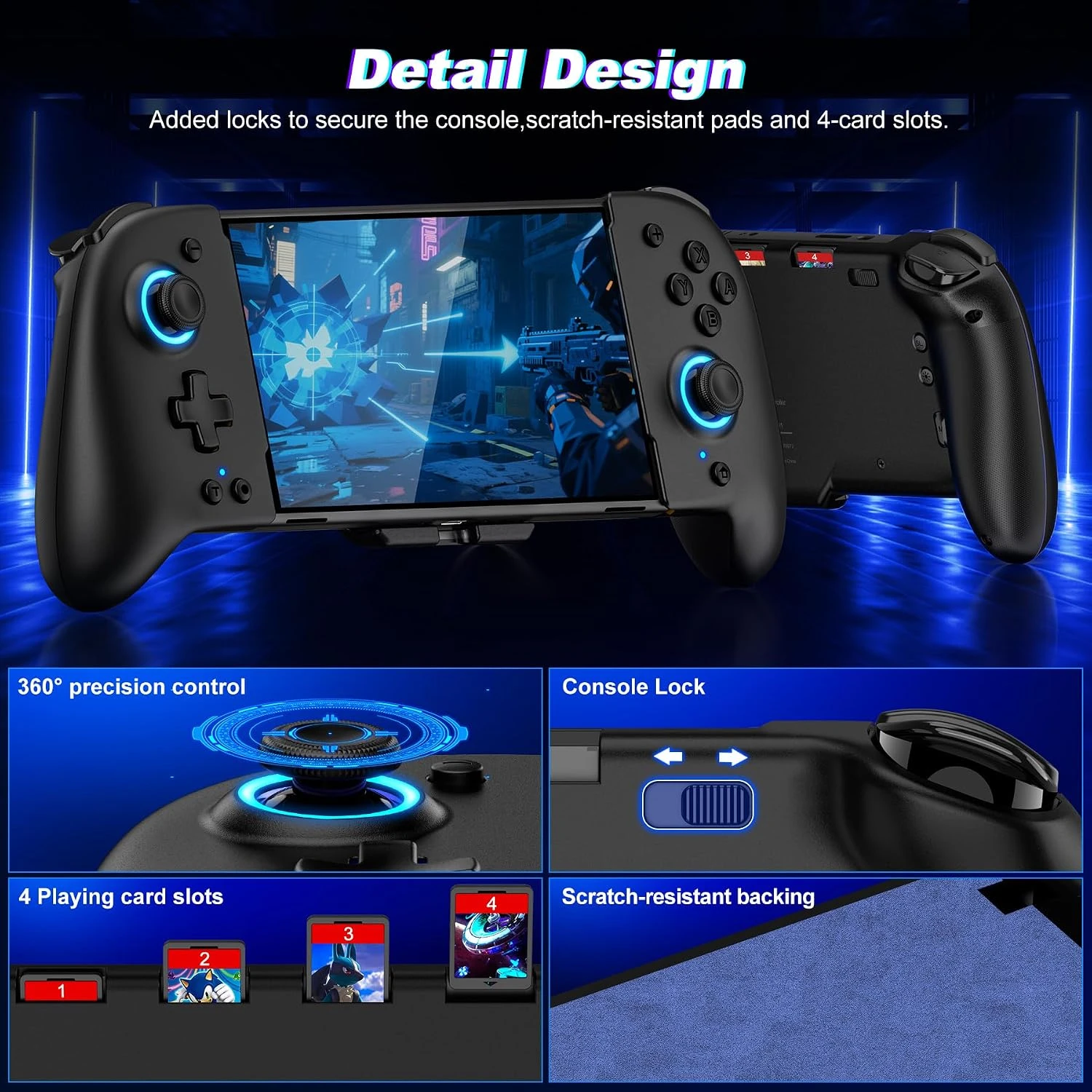 Mando Gammeefy para Nintendo Switch JC200 Wireless Gamepad con agarre mejorado - Imagen 7