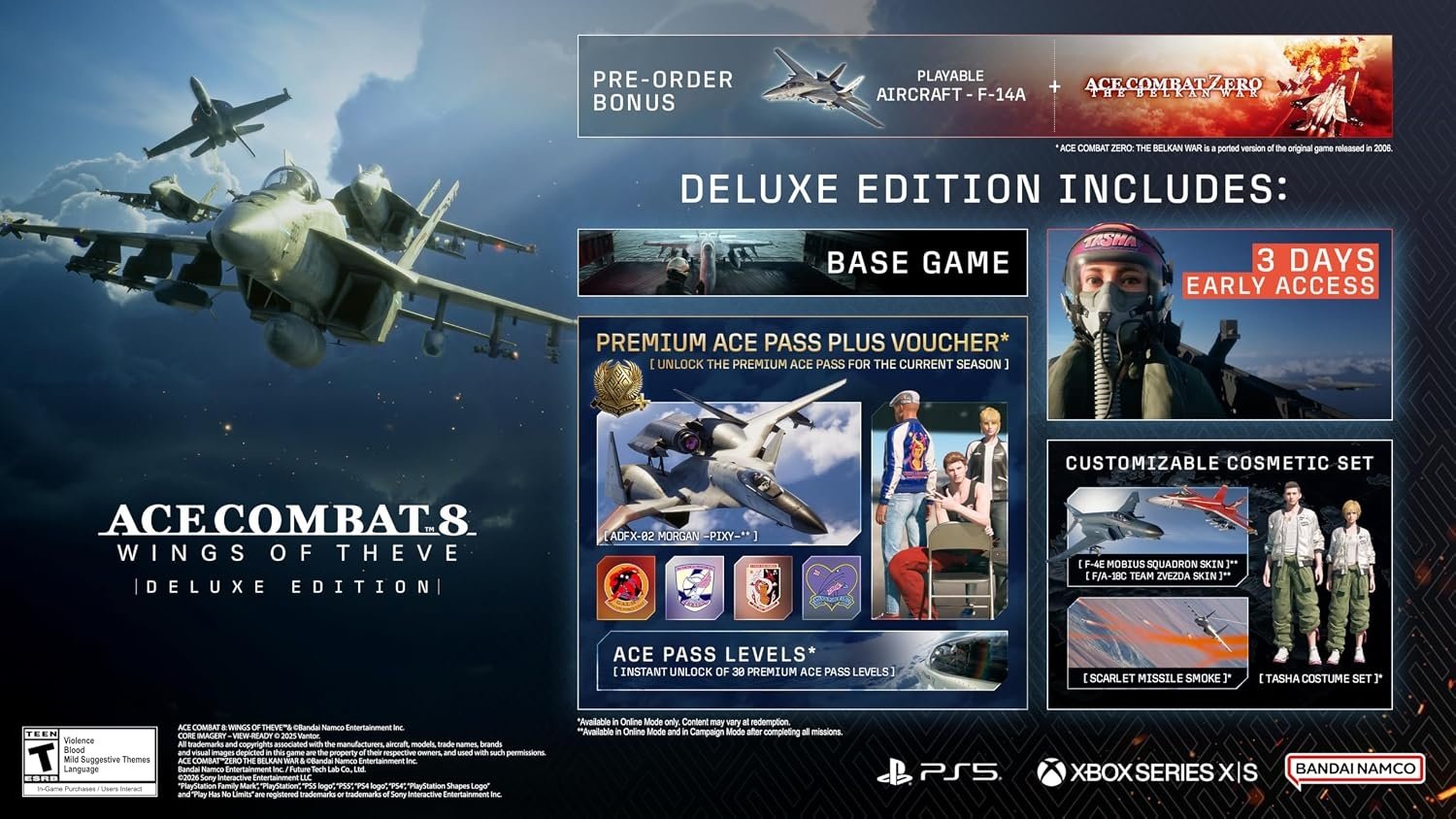 Ace Combat 8 Wings of Theve Deluxe Edition PS5 Físico - Imagen 2