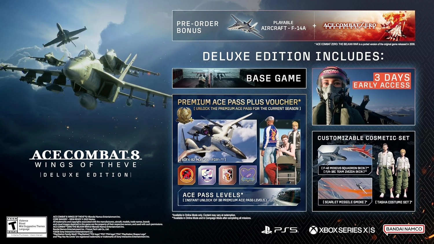 Ace Combat 8 Wings of Theve Deluxe Edition PS5 Físico - Imagen 2