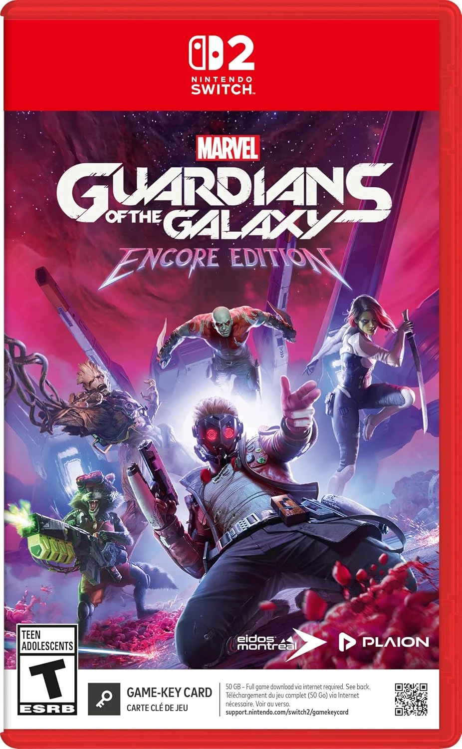 Marvel Guardians of the Galaxy Encore Edition Nintendo Switch 2 Físico