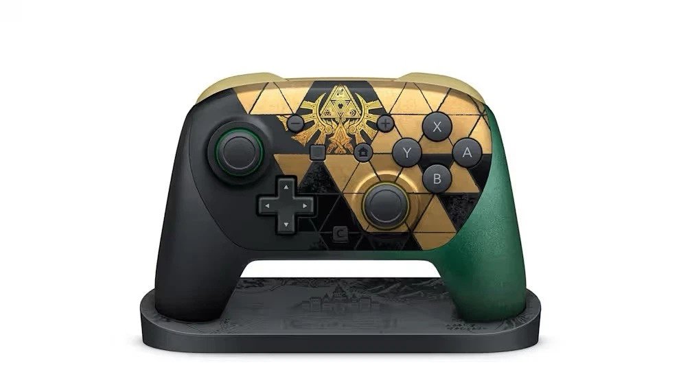 Joystick Nintendo Switch 2 Pro Controller + Display Stand The Legend of Zelda 40th Anniversary Edition - Imagen 2