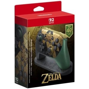 Joystick Nintendo Switch 2 Pro Controller + Display Stand The Legend of Zelda 40th Anniversary Edition